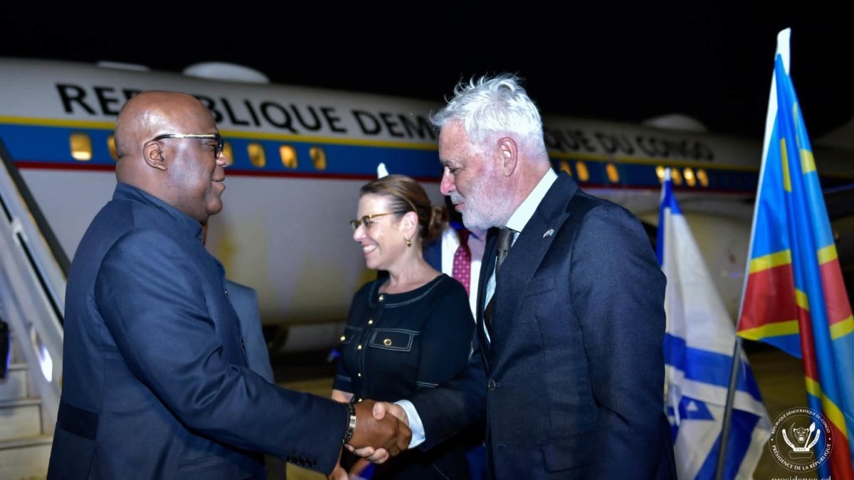 LE PRÉSIDENT FÉLIX TSHISEKEDI EST ARRIVÉ EN ISRAËL POUR UNE VISITE DE TRAVAIL
